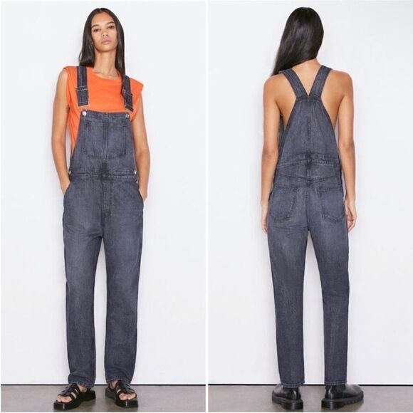 Frame NWT Classic Overalls in Blackwater Size XS - Picture 3 of 10